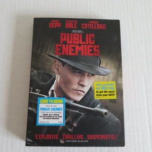 PUBLIC ENEMIES w/Johnny Depp & Christian Bale DVD, EUC